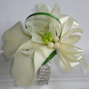 Real Touch Lifelike Calla Lily Wrist Corsage